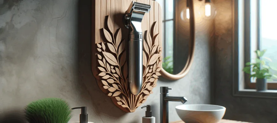 Dekorative DIY-Wandhalterung fuer Nasenhaartrimmer