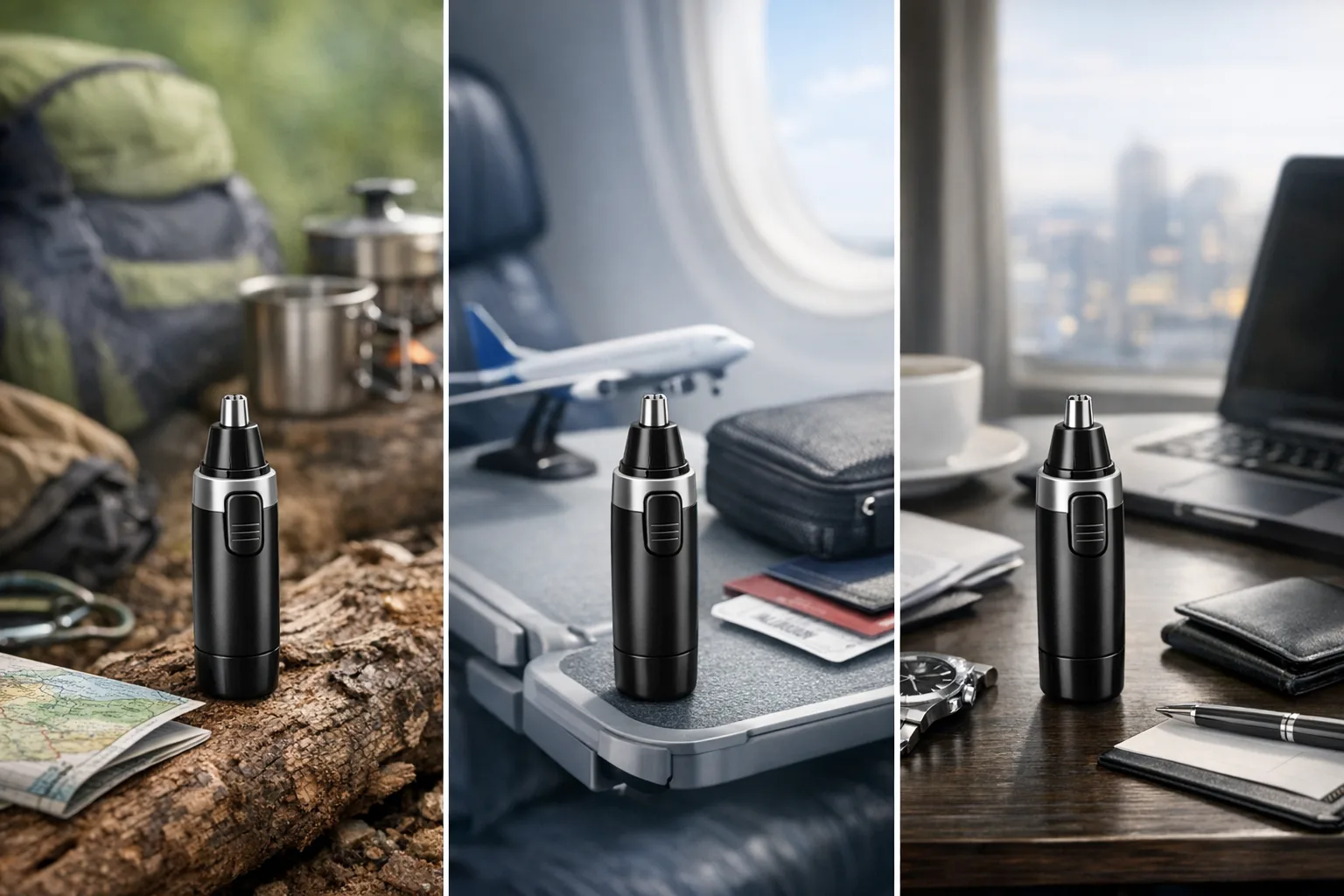 Nasenhaartrimmer fuer verschiedene Reisearten – der beste Begleiter fuer Camping, Flug und Geschaeftsreise