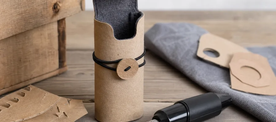 Einfaches DIY-Case fuer Nasenhaartrimmer aus recycelten Materialien herstellen